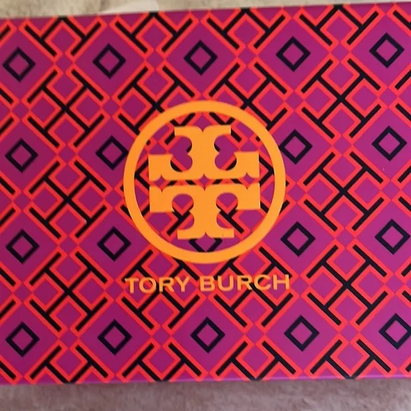 Tory Burch Benton 2 Ballet Flat Nappa Leather Royal Navy Rolled Brass 7.5 NWT - Picture 14 of 14